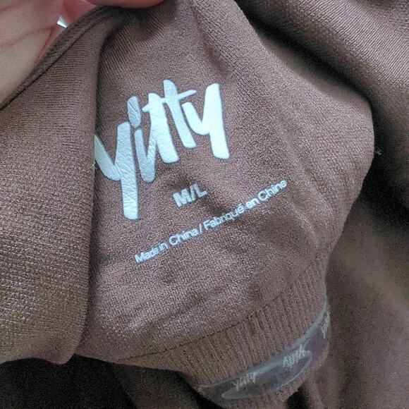 Yitty Lizzo Womens 2-Pc Shapewear NWOT Chocolate Brown High Rise Longline Ba M/L - Picture 5 of 6